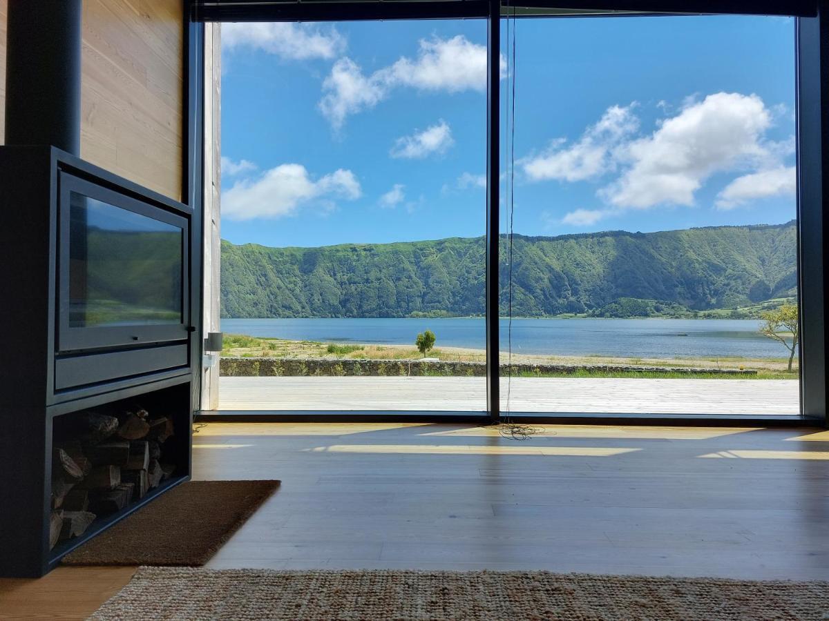 Sete Cidades Lake Cabin - Casa Da Lagoa 蓬塔德尔加达 外观 照片