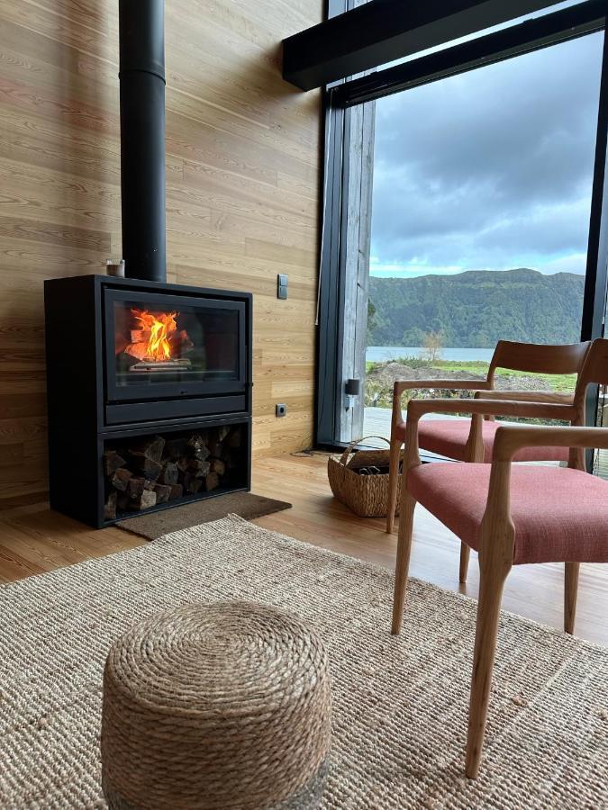 Sete Cidades Lake Cabin - Casa Da Lagoa 蓬塔德尔加达 外观 照片