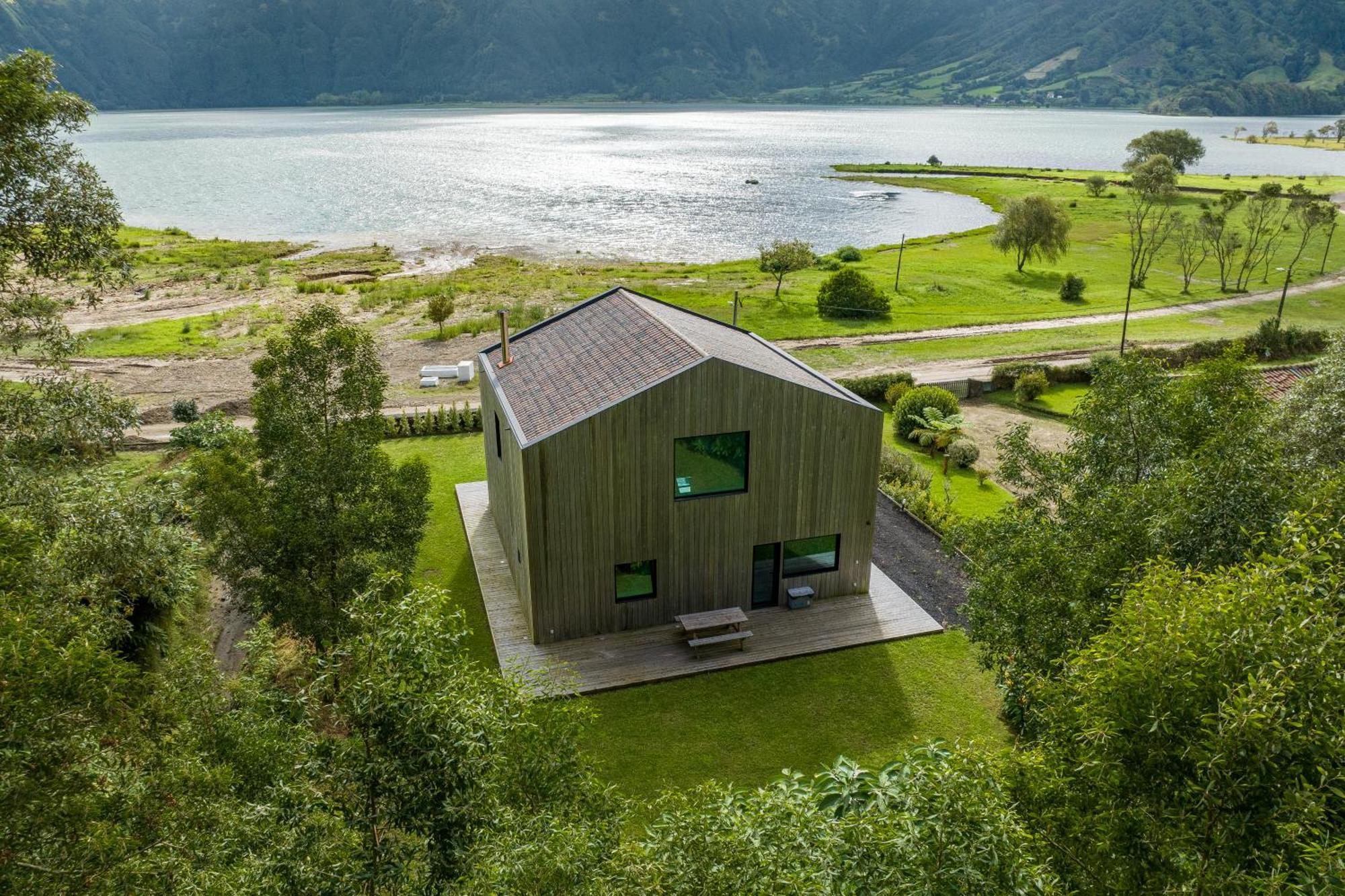 Sete Cidades Lake Cabin - Casa Da Lagoa 蓬塔德尔加达 外观 照片
