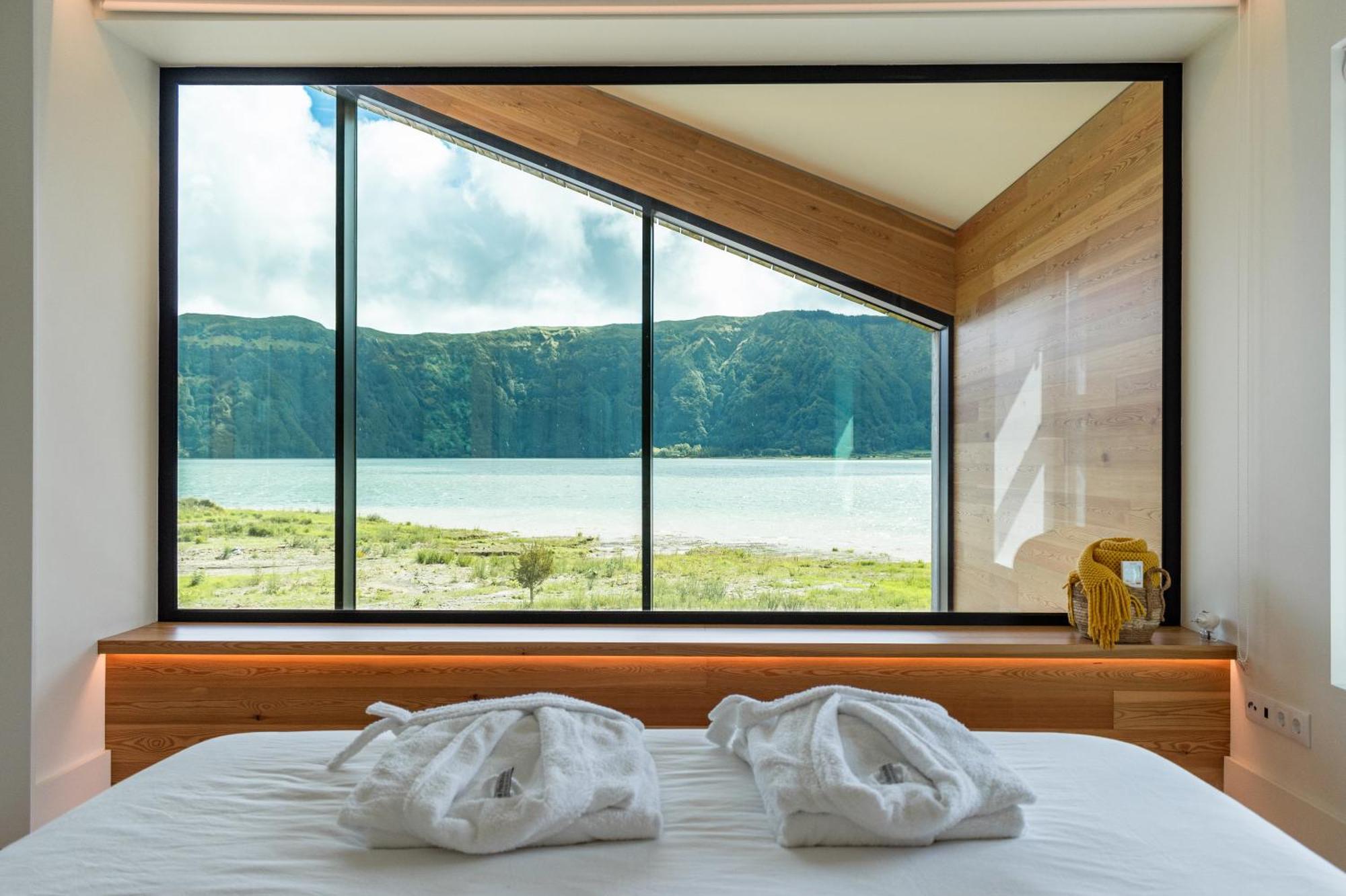 Sete Cidades Lake Cabin - Casa Da Lagoa 蓬塔德尔加达 外观 照片