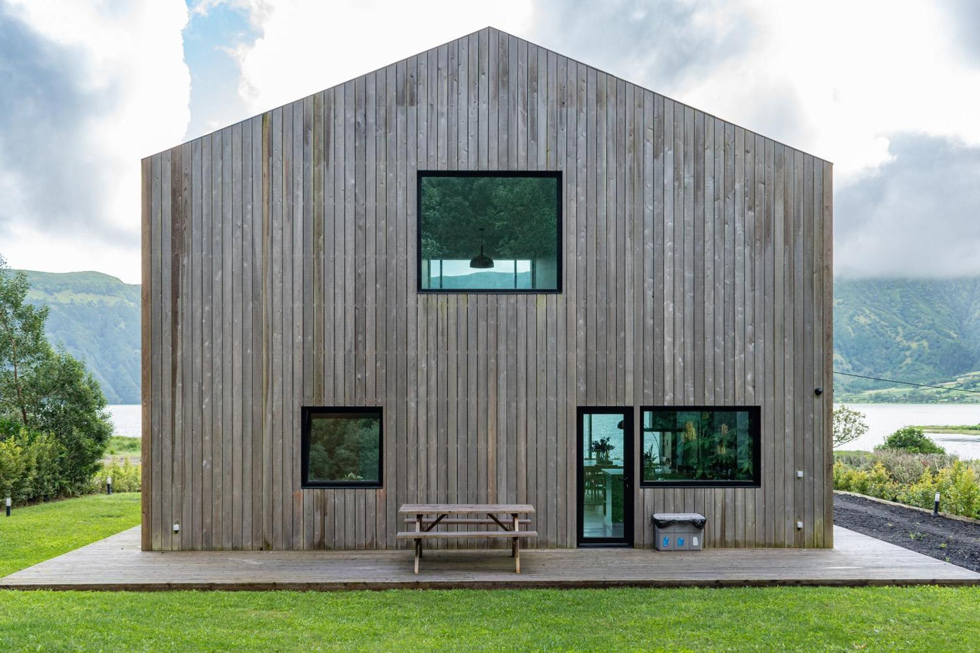Sete Cidades Lake Cabin - Casa Da Lagoa 蓬塔德尔加达 外观 照片